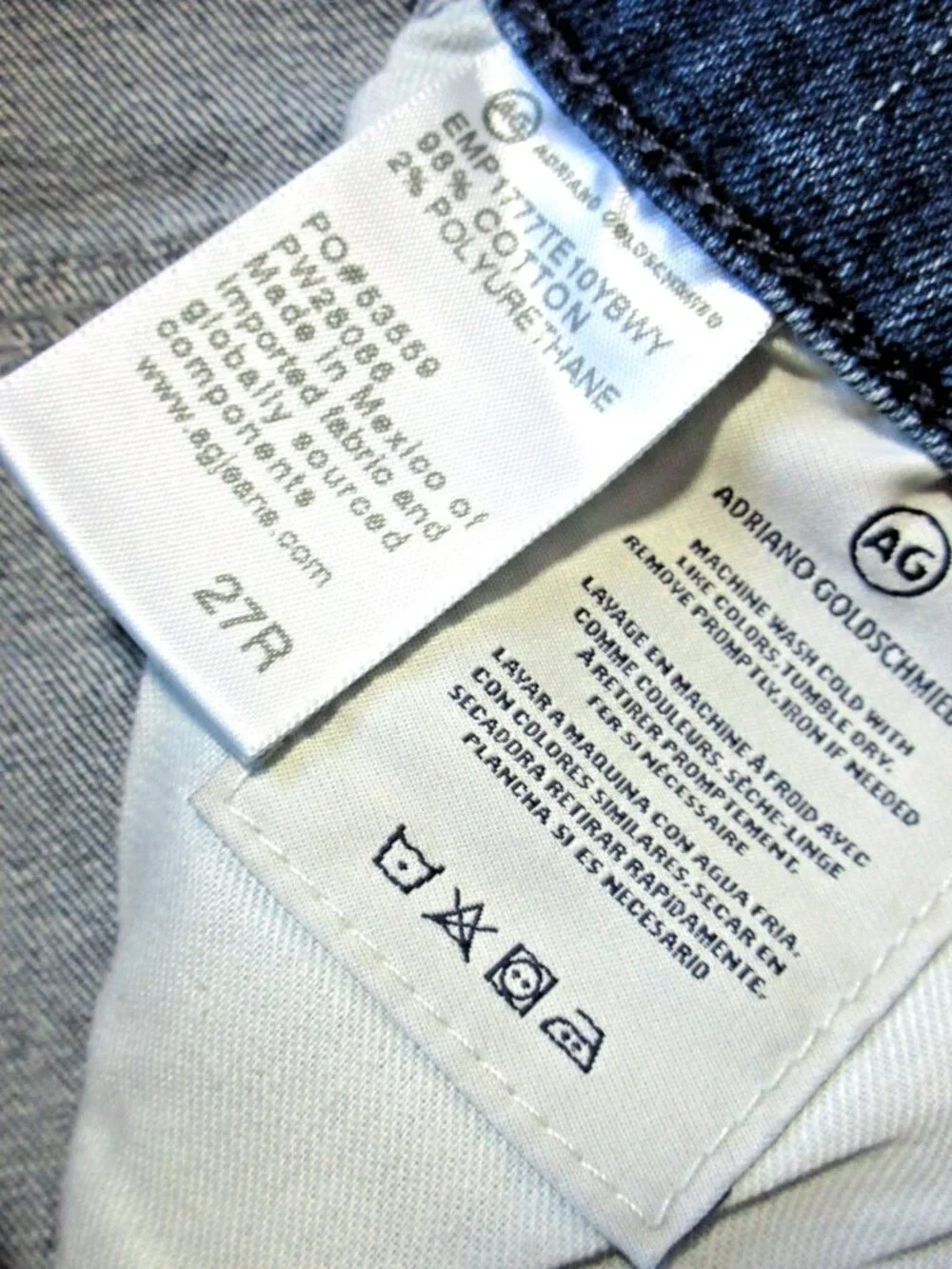NWT Adriano Goldschmied AG Farrah Skinny Ankle in 10 Years Broadway Jeans 27